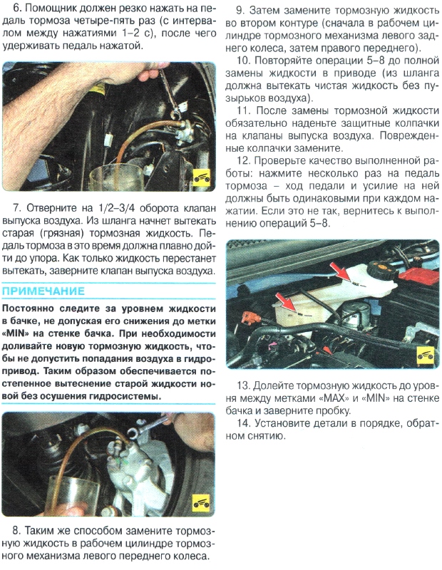 Замена тормозной жидкости на Aveo T300 1324-2